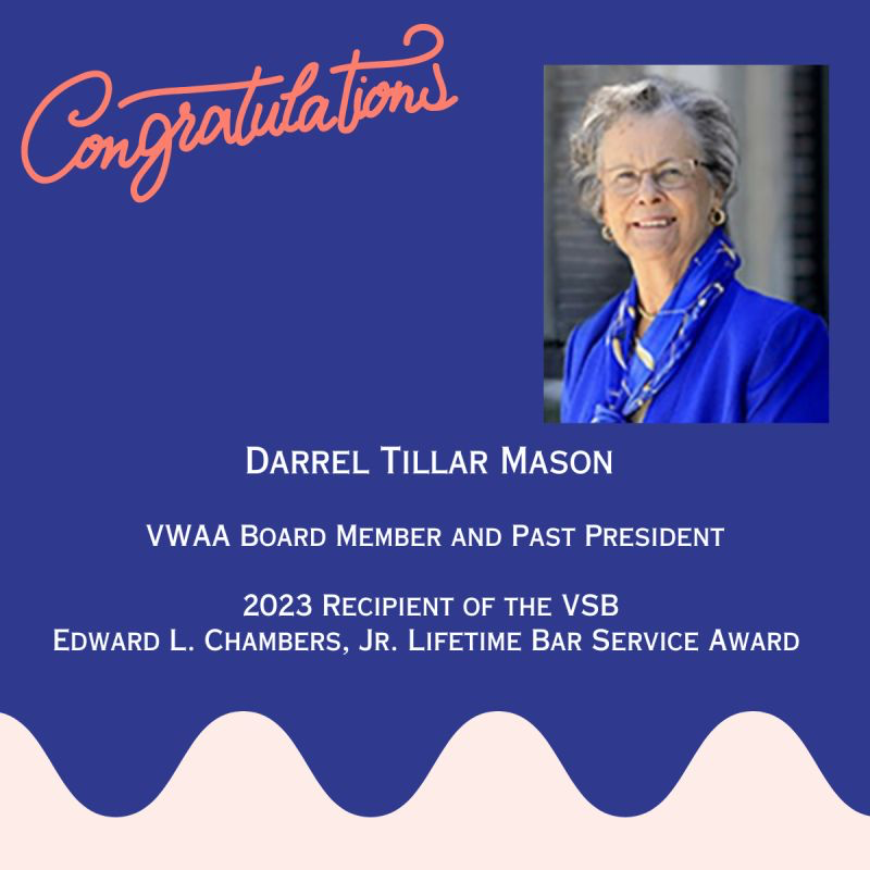 Congratulations to Darrel Tillar Mason